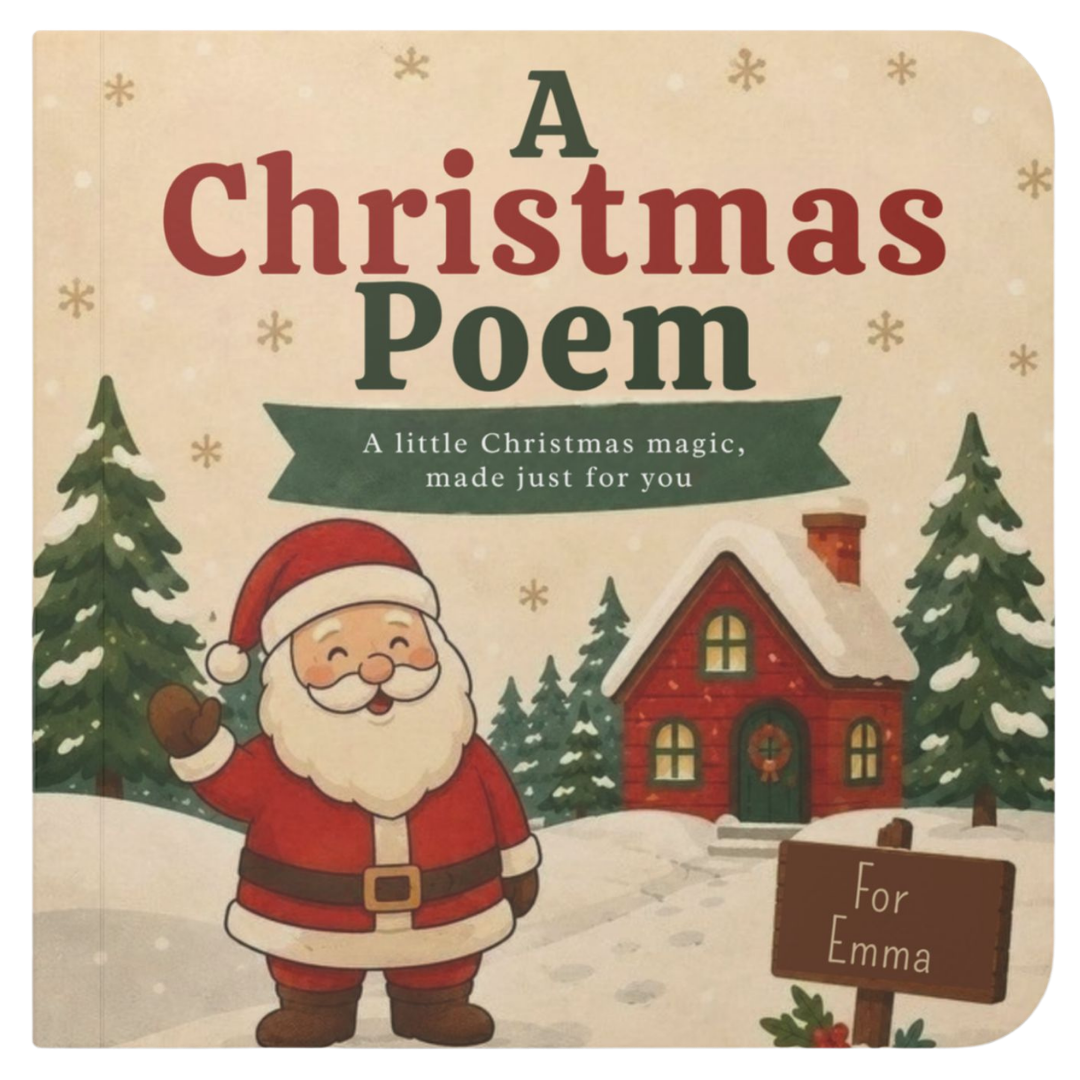 Personalized A Christmas Poem book cover